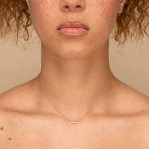 Mejuri Crescent necklace in silver